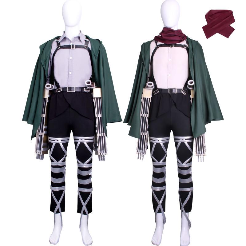 Aot Mikasa Cosplay Costume Final Season Movie Titan Jean Levi Rivaille Ackerman Armin Hange Eren Combat Suit Bodysuit