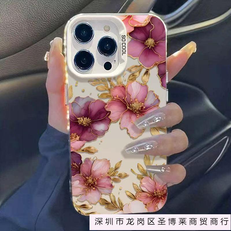New Flower for Iphone16 Mobile Phone Case Apple 15promax/14 Personality 13pro12 Japan and Korea 11xr