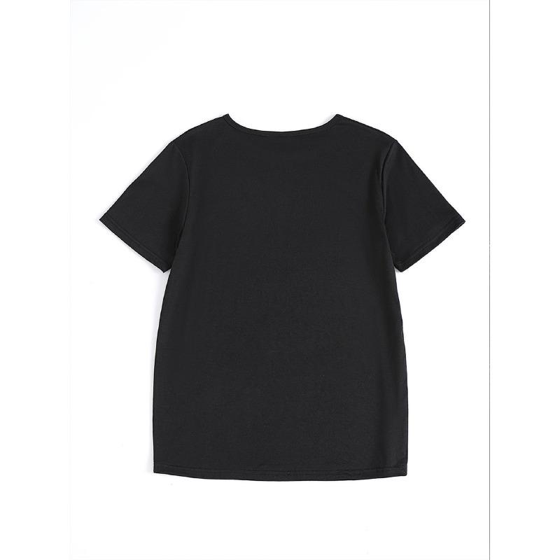 Camiseta Feminina Elegante Fé Cristã - DEUS É BOM Letras com Glitter e Design Brilhante, Gola Redonda Casual para IgreJA