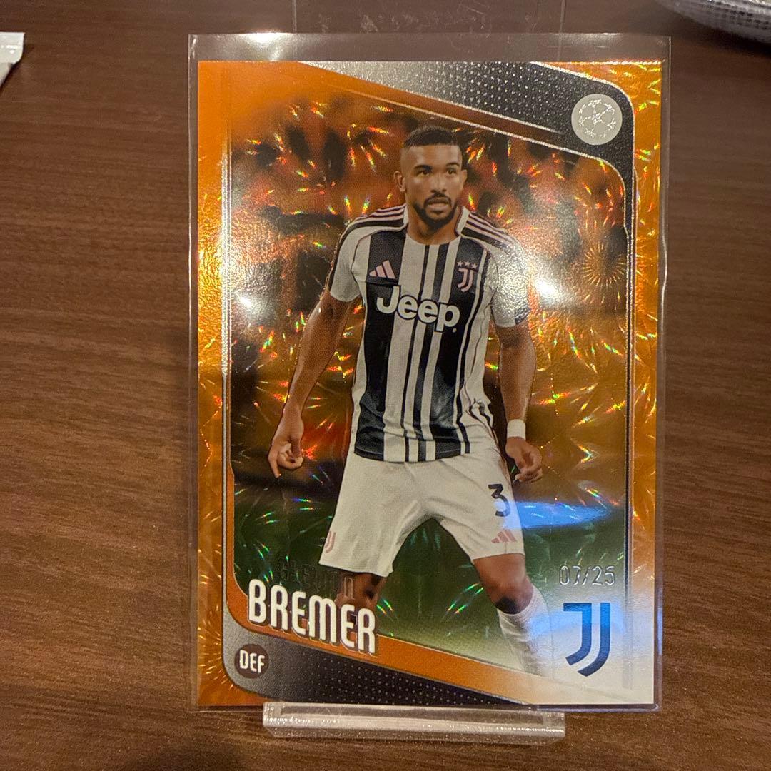 Used Topps UEFA Gleison Bremer limited to 25 pieces
