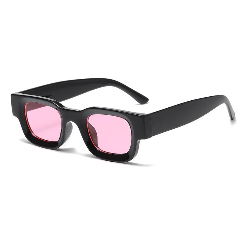 Vintage Designer Square Sunglasses Women Men Luxury Punk Concave Frame Hip Hop Eyewear UV400 Protection