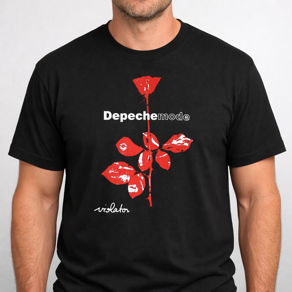 Depeche Mode Violator Shirt, New Wave Rock Graphic Tee, Men’s Black T-Shirt S