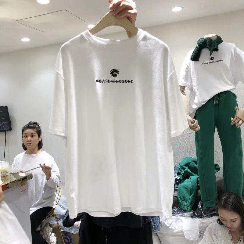 White T-shirt for Women In Summer New Women's Clothing Student Casual Top Sleeves for Women