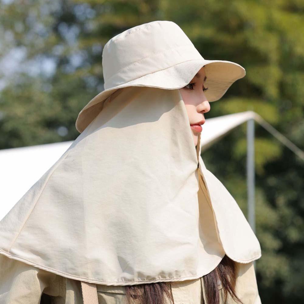 Wide Brim Mountaineering Cap Breathable Women Sun Cap Fashion Hiking Bucket Hat  Outdoor