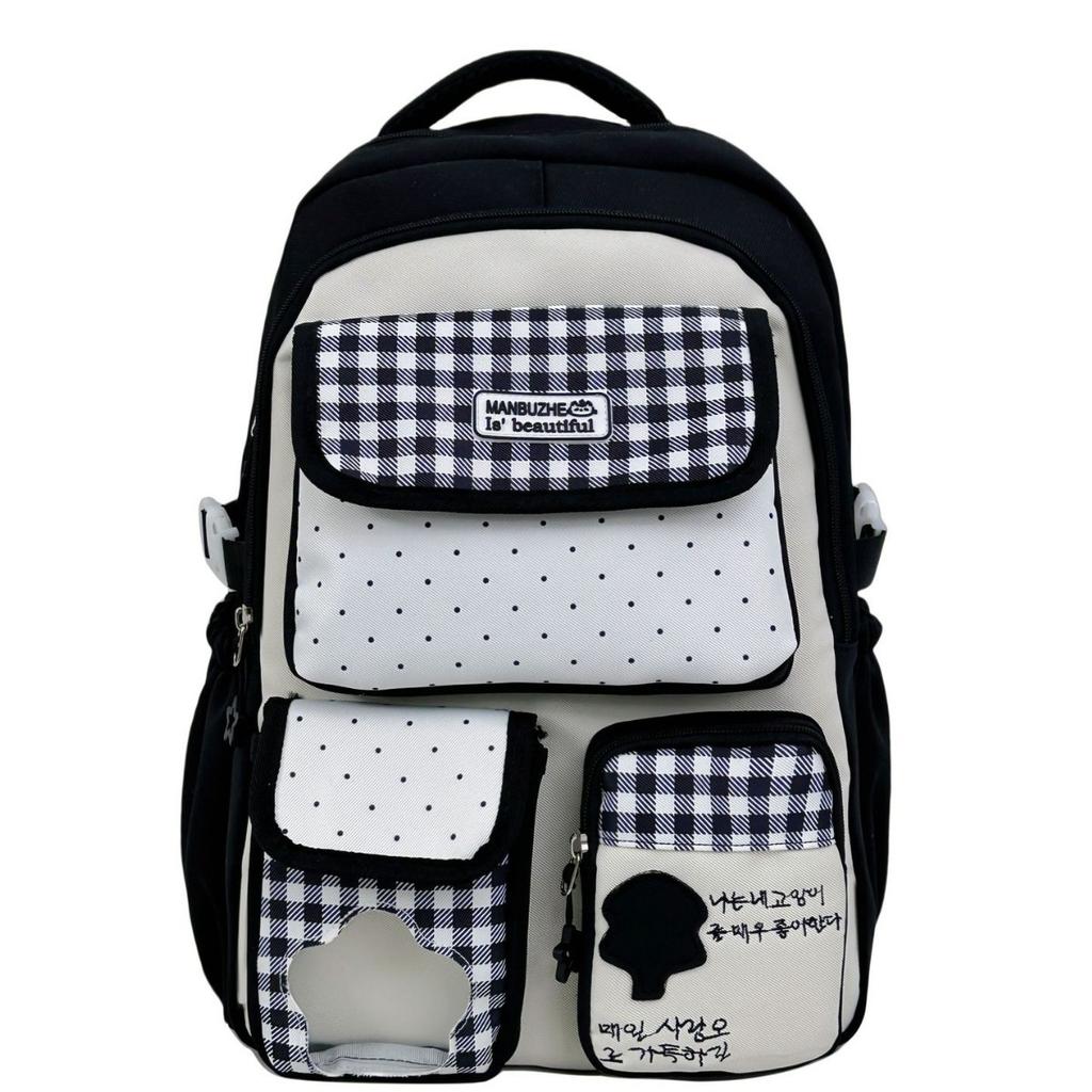 Schoolbag New Schoolbag High Value Dopamine Cute Girl Backpack Campus Junior High School High School Students Large Capacity Backpack