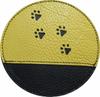 Bowling Towel Leather Cloth Replaceable Shammy Removal (Yellow/Black)
