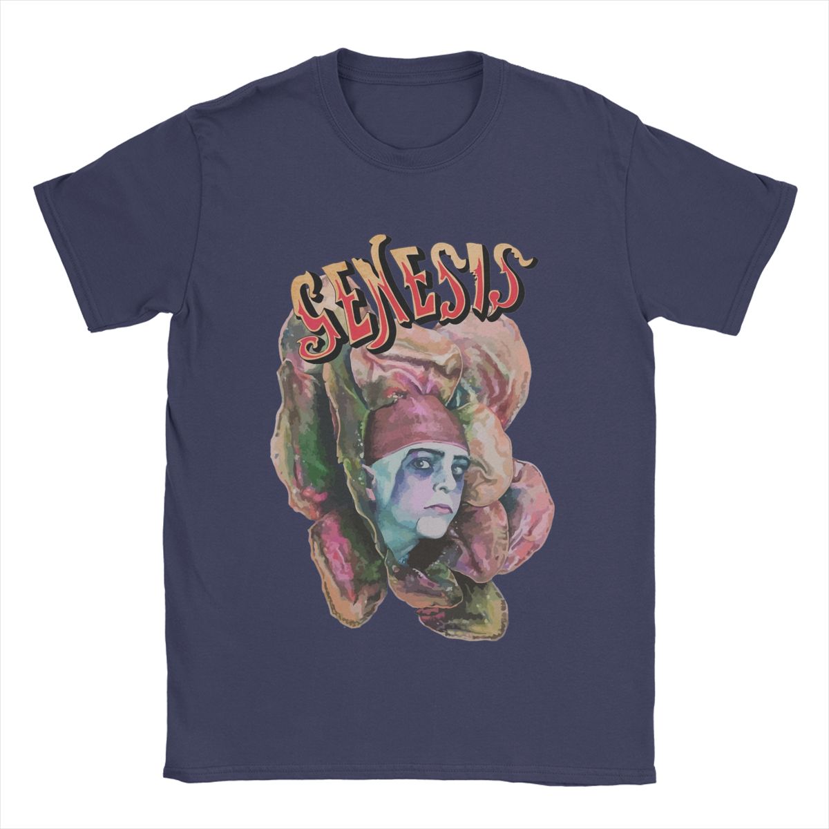 

Genesis Supper s Ready Gabriel T Shirts for Men Cotton Casual T-Shirt Round Collar Tee Shirt Short Sleeve Clothing Plus Size 4XL
