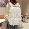 Schoolbag Girl Wind Star Printed Backpack Female Middle School Students Large Capacity Multi-compartment Lightweight Burden Reduction