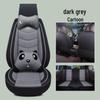 Full Coverage Linen Cartoon Panda Car Seat Cushion - Universal Fit, 2020