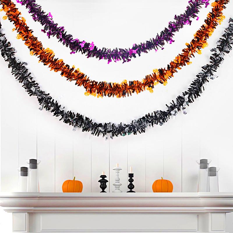 Halloween Stereoscopic Home Garden Colorful Arrange Props Wall Hanging Decorative Accessories 5 Styles
