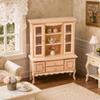 Wooden Dollhouse Cabinet Wood Finish Miniature with Doors Versatile for Photography Props,