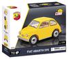 COBI Building Blocks Toy Fiat Abarth Cinquecento 1/35 Scale FIAT ABARTH 500 1965 (Yellow) 70 Pieces Compatible with LEGO 24514