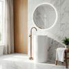 Lungo Freestanding Brushed Copper Floor Washbasin Tap