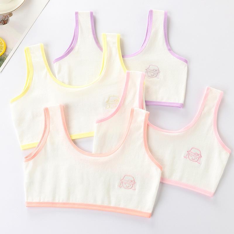 Girls' Cotton Training Bra - Youth, Students, Primary School, Tweens