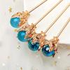 1 Stück Mode Blauer Kristall Haarnadel Einfach Romantisch Täglich Party Accessoire Damen Eleganter Schmuck Geschenk Haaraccessoire Haarnadel