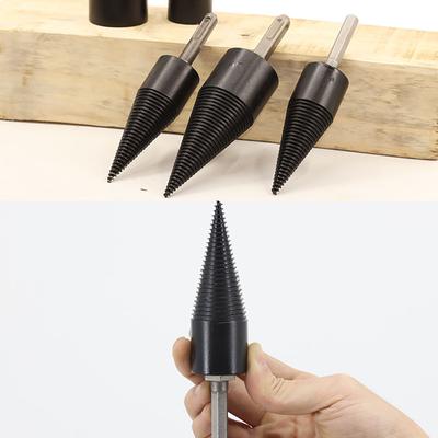 32mm Yakacak Odun Doğrama Matkap Ucu Ahşap Yarma Aracı Koni Kütük Ayırıcılar Elektrikli Kereste Kırma