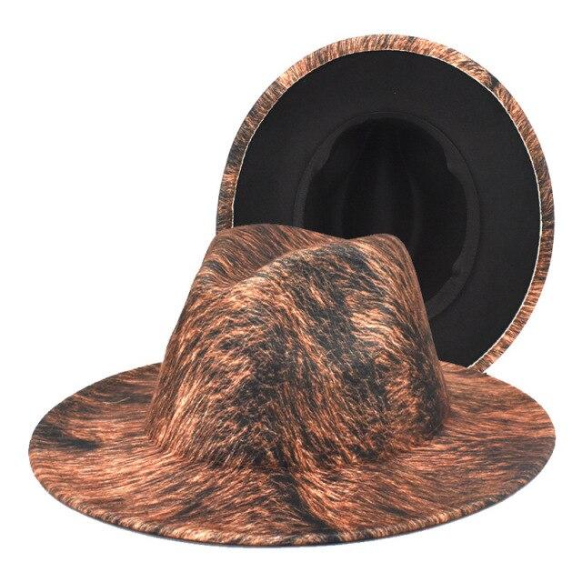 Men Female Letter Fedora Pattern Hats Casual Vintage Autumn Winter Leopard Caps Jazz Outdoor Designed Luxury Hat Sombreros Gifts
