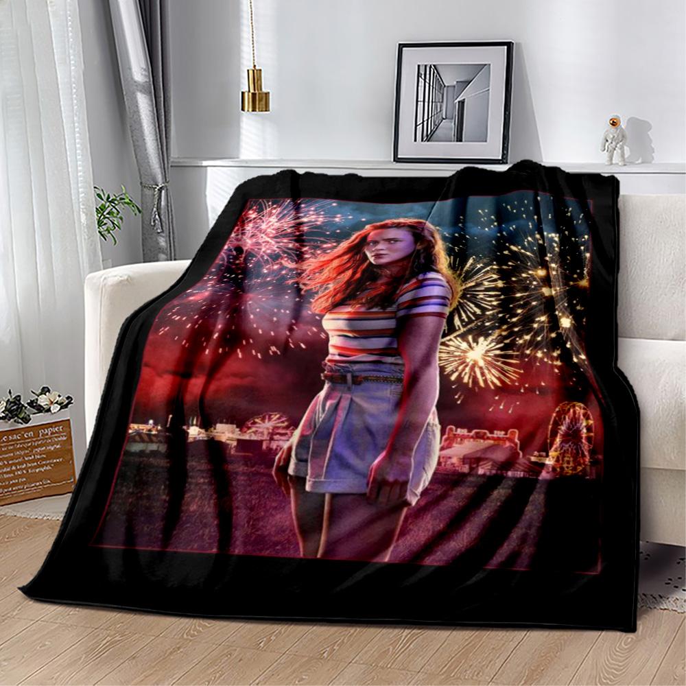 Stranger Things Blanket Suitable for sofas,travel, living rooms also a good gift for friends and family Suitable for all seasons.