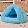 New Cat and Dog Triangle Pet Nest Winter Thickened and Warm Pet Mat Mongolian Yurt Fury Half Closed Sleeping Pet Rest Supplies