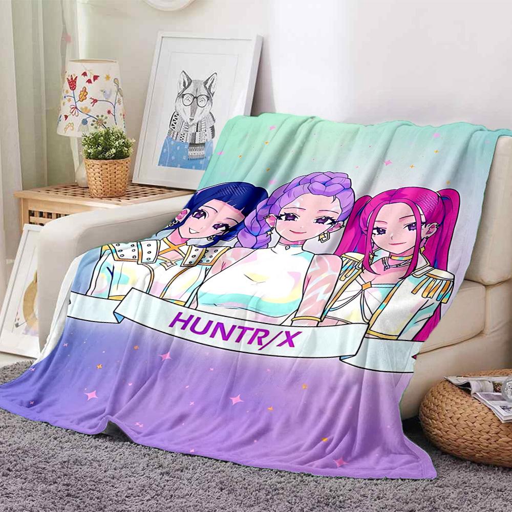 1pc HuntrX Flannel Blanket [Cozy Throw Blanket] For Sofa, Bed, Travel, Camping, Livingroom, Office, Couch, Chair, And Bed