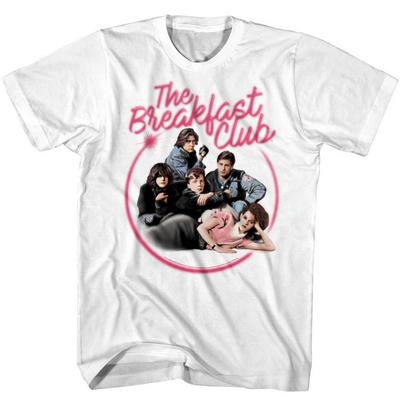 Breakfast Club 80er Airbrush Neon Logo Herren T-Shirt Molly Ringwald Judd Nelson