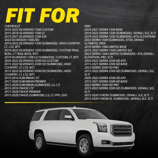 Außentür für Griff Silverado 2014- Chrom Chevrolet 1500 Vorne Rechts