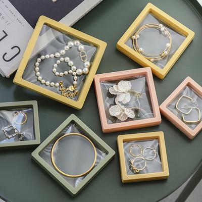 Forte vedação Ecológico Moda À prova de poeira Portátil Conveniente Anel Display Holder Estojo de armazenamento de joias