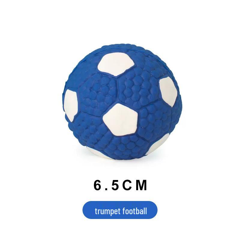 Dog Toy Ball: Bite-Resistant Molar Rugby for Large Dogs - Latex Sounding Ball