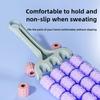 New curved biomimetic wolf tooth stick four row roller leg massager yoga fitness muscle relaxation fascia soothing massage stick