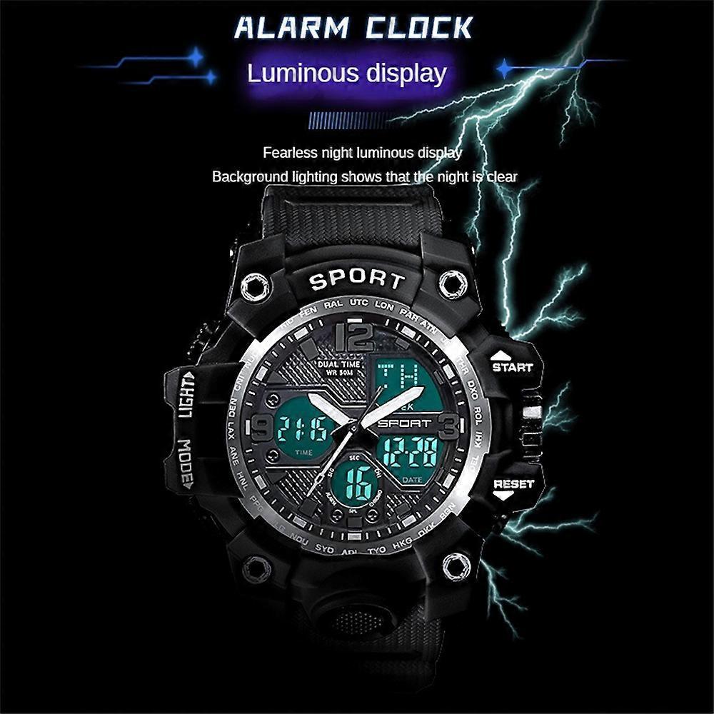 Mens Waterproof Watch Sport Military Analog Quartz Digital Wrist Watches