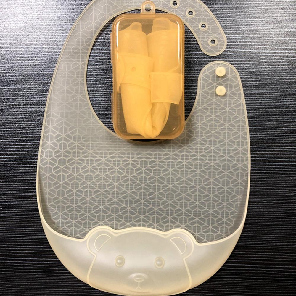 Baby Eating Bib, Complementary Food Bib, Waterproof Silicone Baby, Super Soft and Lightweight Children's Bib, Saliva and Dirt Pr