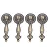 4 PCS Big Size Antique Style Handles Retro Copper Bronze Tear Drop Pulls  Cabinet Upgrade