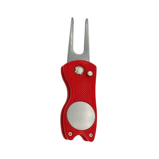 Golf Divot Reparaturwerkzeug Magnetischer Ballmarker Faltbares Green Fork Werkzeug Golf Zubehör Männer Frauen Golfer Enthusiasten Geschenk