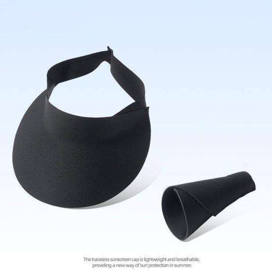 Sluneční klobouk Široký okraj Prázdná horní část Design Letní plážový klobouk Ochrana před sluncem Tenká látka Outdoorová sportovní čepice Pokrývka hlavy