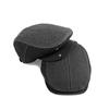 Peaked Cap Men's Middle-Aged Elderly People's Cap Autumn Winter Thick Warm Ear Protection Beret British Forward Cap