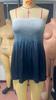 Modisches Damen Freizeit Tube Top mit Aufdruck Ärmelloses Kleid