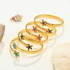 European and American personality trend design bracelet metal color starfish ocean wind series jewelry bracelet women