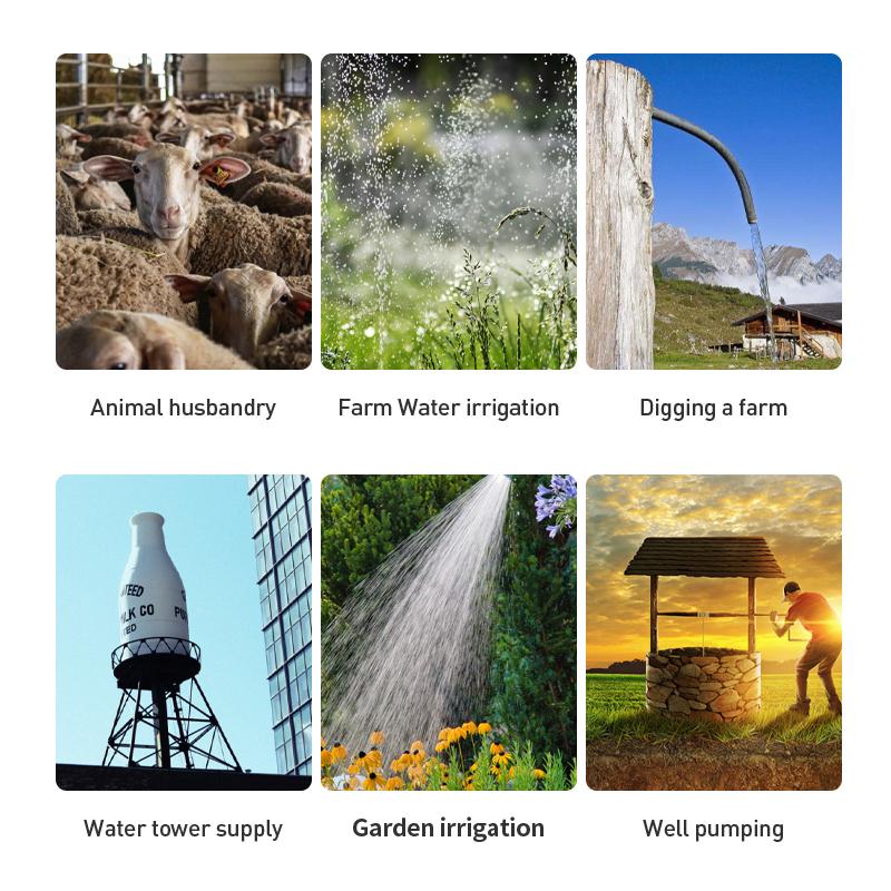 150W 370W 500W 750W Solar Submersible Pump Max Flow Per Hour Solar Powered Water Pump for Agriculture