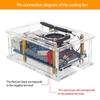Clear Acrylic Protective Case For PI 4A Components Enhances Cooling And Visibility Durability