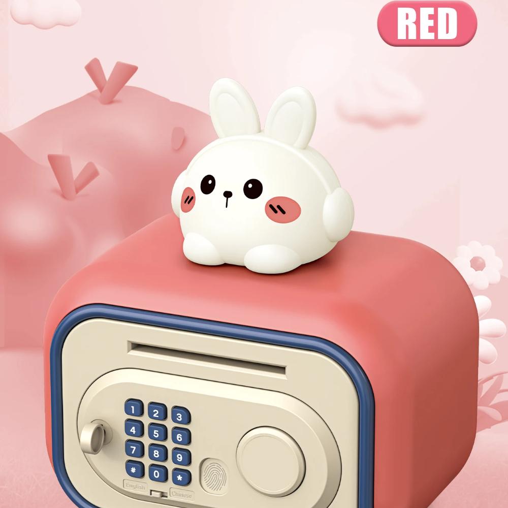 

Электронная копилка-игрушка, сейф для денег, копилка, пароль, кодовый замок, банкомат, подарки для детей, не включая батарею розовый