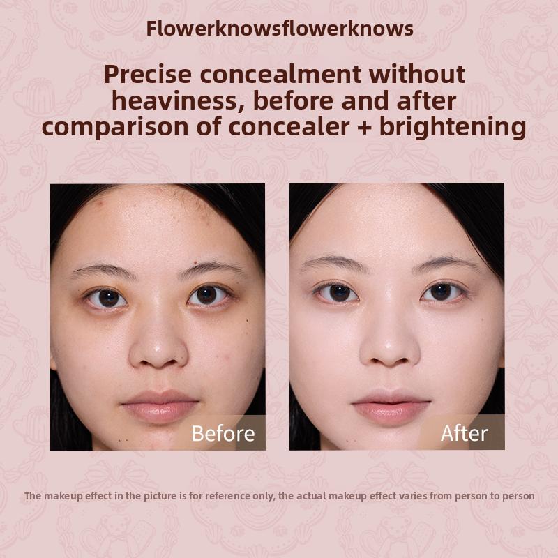 FLOWER KNOWS THE SWEETIE BEAR 4-Farben Concealer Aufhellungs-Palette Dunkle Augenringe Abdecken Volle Deckkraft Konturierung Foundation
