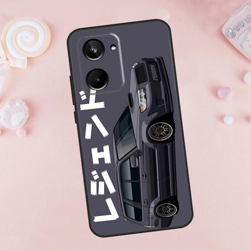Tokyo JDM Drift Sport Car For Realme C67 C55 C53 C51 C35 C33 C31 C30 C25s C21Y GT Neo5 GT5 9 10 11 12 Pro Plus Case