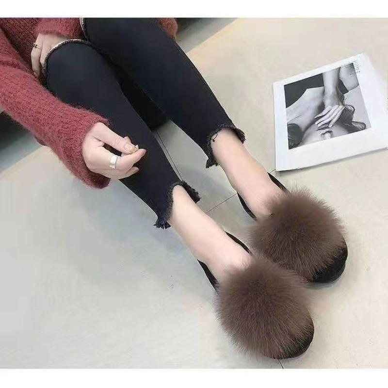 New Style of Women's Outerwear Autumn and Winter Shoes with Fleece, Warm and Versatile Cotton Shoes