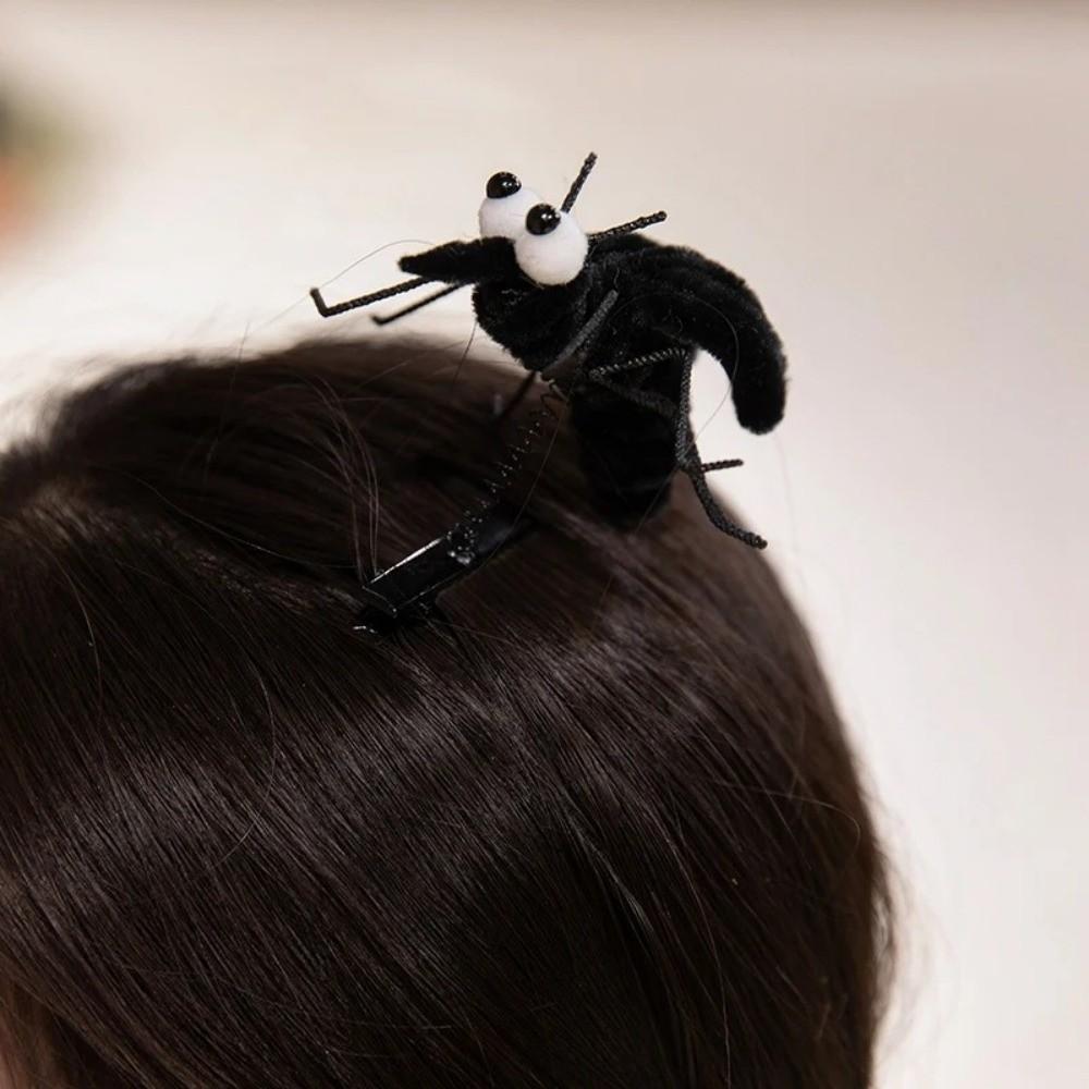 Funny Plush Toys Soft Insect Spring Hairpin Cartoon Mosquito Hairpin  Joke Props