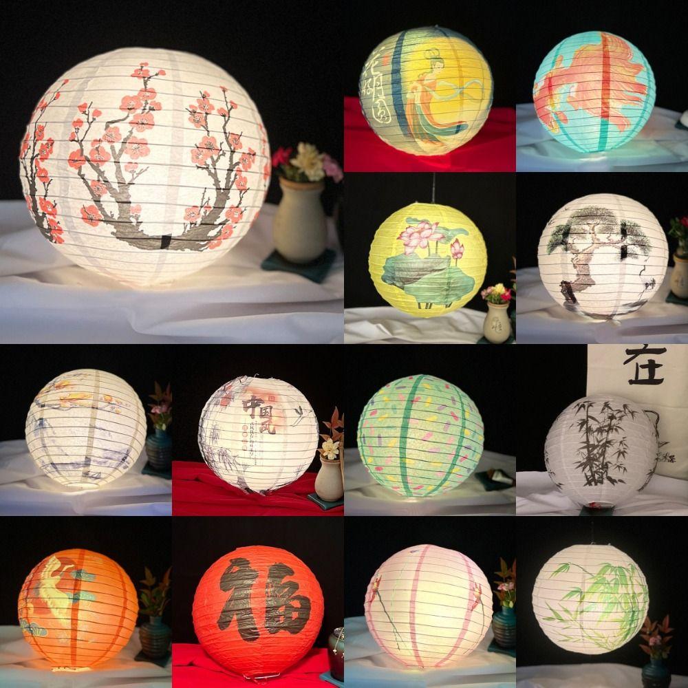 Lampshade Paper Lamp Chinese Hanging Lantern Ball Holiday Supplies Paper Lantern  Wedding