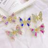New Korean Rhinestone Butterfly Hair Clip Women Three-dimensional Exquisite Side Bangs Clip Hairpin Children Hair Accessories