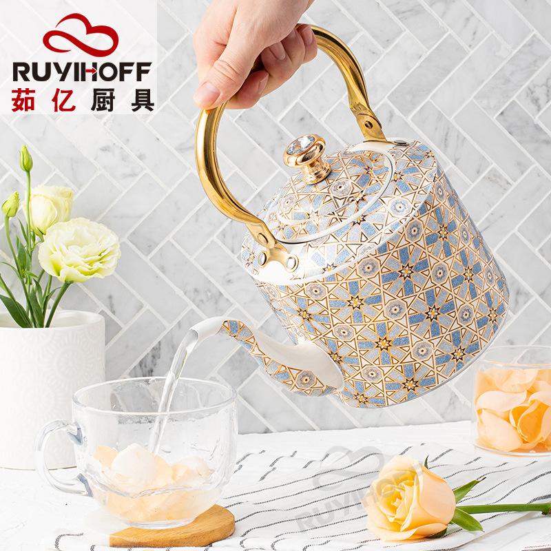 Ceainic cu model flaut veselă boutique ceainic cu capacitate mare 2L