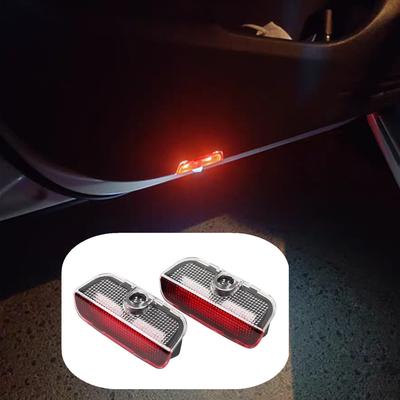 2X LED Car Door Warning Welcome Light Accessories For VW Touran 5T1 Passat B8 B7 B6 CC Golf 5 6 7 Jetta MK5 MK6 MK7 Touareg 7P