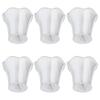6Pcs European Modern Chandelier Fabric Lampshade Wall Lamp Cover Light Fittings White