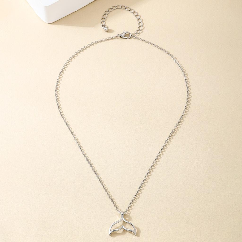 Eleganti Collane Girocollo a Coda di Sirena per Donne Metallo Affascinante Ciondolo Sirena Collane Moda Semplice Gioielli Regalo per Ragazze